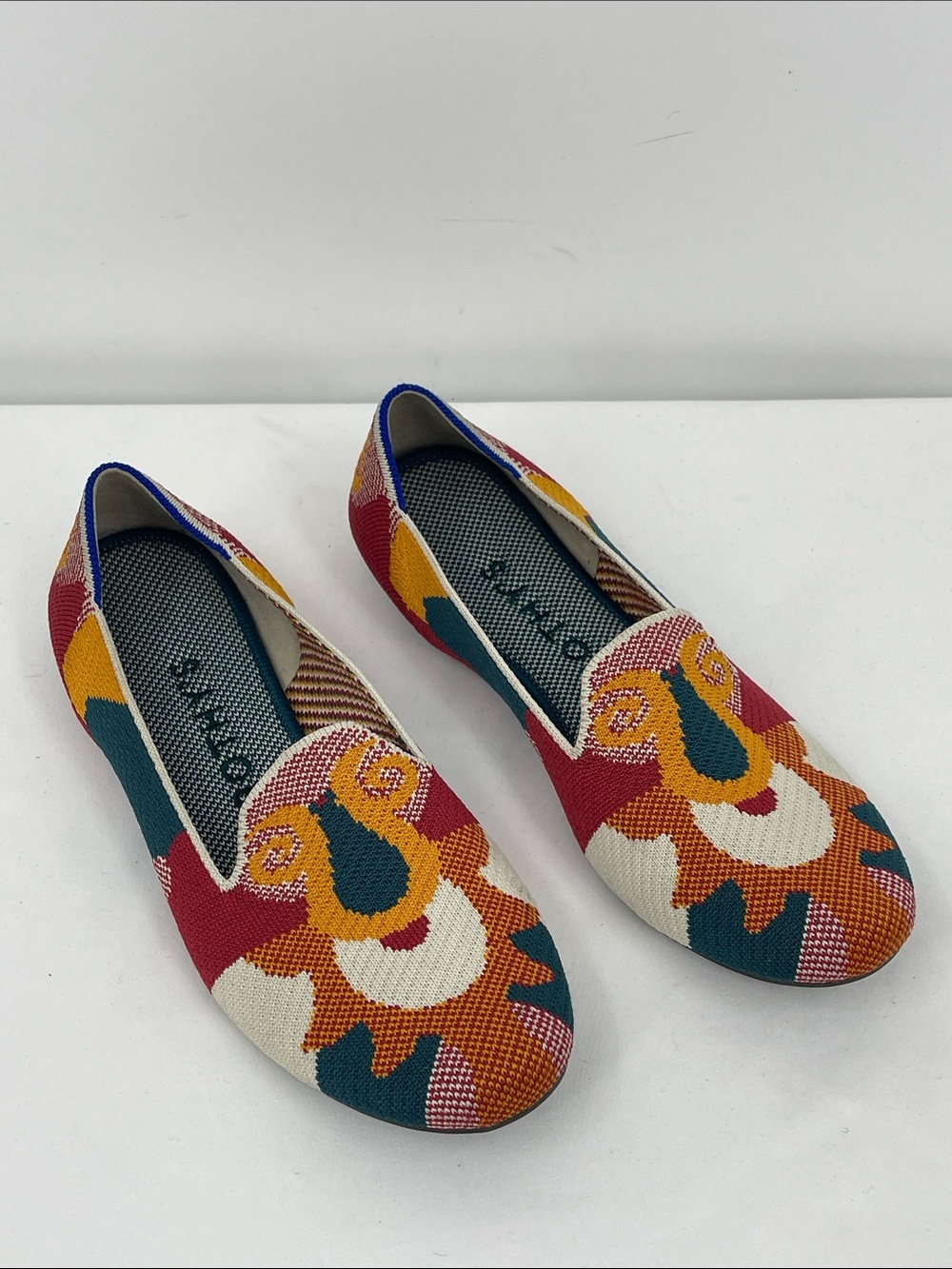 Rothy's RETIRED LION FACE MOROCCAN Slip-On Flats WOMENS SIZE 7.5 LIKE NEW
